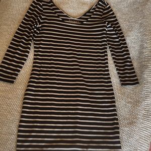 Black & White Striped Dress